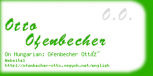 otto ofenbecher business card